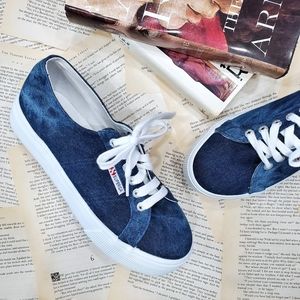 SUPERGA 2790 COTW Denim Platform Low Top Sneakers